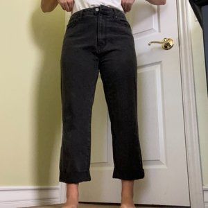 Black Cropped Jeans